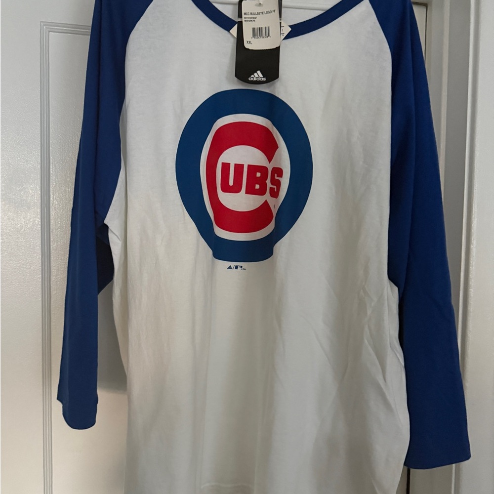 Chicago Cubs Adidas Raglan Tee